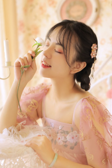 花蝴蝶与野玫瑰